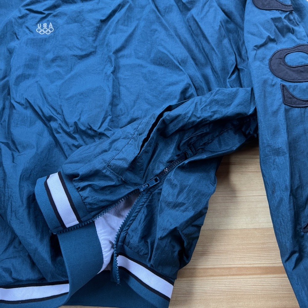 Vintage Team USA Olympics Pullover Windbreaker Teal‎ JC Penney 90's Men's Large - Picture 4 of 9